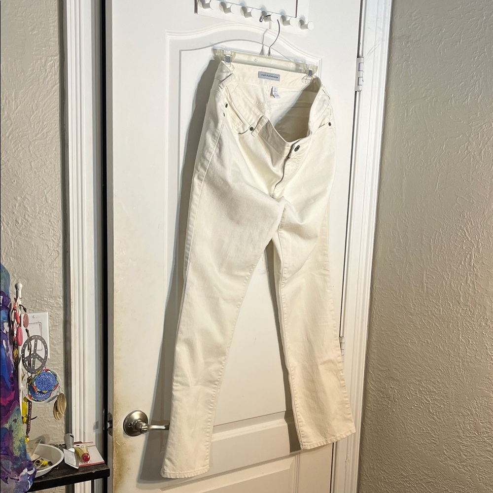 Chico's Cream Straight Leg Jeans